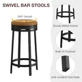 GAOMON 24 Inch Swivel Bar Stools, Set of 4: view 3