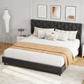 GAOMON King Size Bed Frame with Headboard: view 3