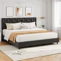 GAOMON King Size Bed Frame with Headboard: view 4