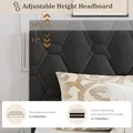 GAOMON King Size Bed Frame with Headboard: view 5