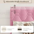 GAOMON Twin Platform Bed Frame with Headboard: view 5