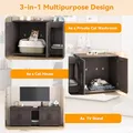 GAOMON Walnut Double-Room Cat Litter Box Enclosure: view 4