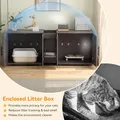 GAOMON Walnut Double-Room Cat Litter Box Enclosure: view 5