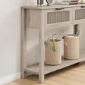 GAOMON 43 Inch Fluted Console Table with Drawers: view 5