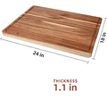 GAOMON 24 x 18 Inch XXL Acacia Cutting Board: view 5