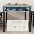 GAOMON Dining Table Set for 4 with Storage Bench: view 5