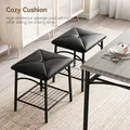 GAOMON Dining Table Set for 4 with Storage Bench: view 6