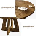 GAOMON 47 Inch Round Dining Table, Wood Pedestal Base: view 3
