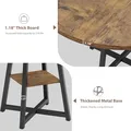 GAOMON 47 Inch Round Dining Table with Storage Shelf: view 3