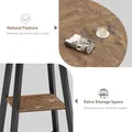 GAOMON 47 Inch Round Dining Table with Storage Shelf: view 4