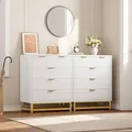 GAOMON 5 Drawer Tall Dresser with Gold Accents: view 3