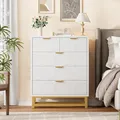 GAOMON 5 Drawer Tall Dresser with Gold Accents: view 4