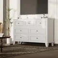 GAOMON 7 Drawer 47 Inch Wide White Dresser: view 3