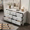 GAOMON 7 Drawer 47 Inch Wide White Dresser: view 4