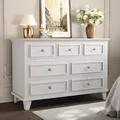 GAOMON white 47 inch wide 7 drawer dresser