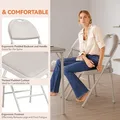 GAOMON 4-Piece PU Upholstered Folding Chair Set: view 4