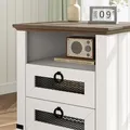 GAOMON 18 Inch Farmhouse Nightstand with Charging Station: view 5