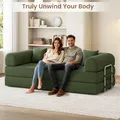 GAOMON 78.7 Inch Convertible Corduroy Sleeper Sofa Bed: view 2