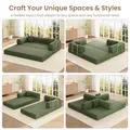 GAOMON 78.7 Inch Convertible Corduroy Sleeper Sofa Bed: view 4