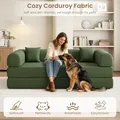 GAOMON 78.7 Inch Convertible Corduroy Sleeper Sofa Bed: view 6