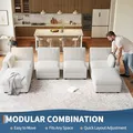 GAOMON 136 Inch Modular U-Shaped Sectional Sofa: view 6